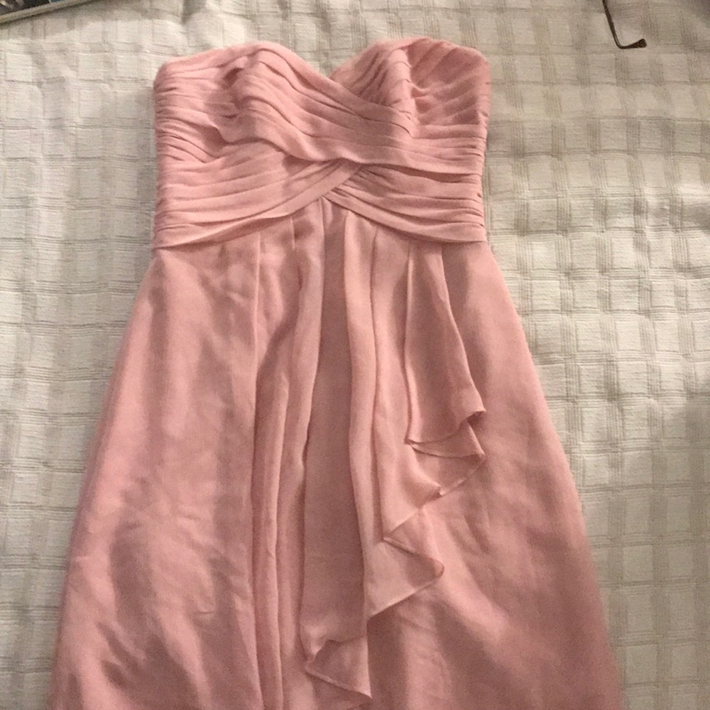 David’s Bridal pink dress